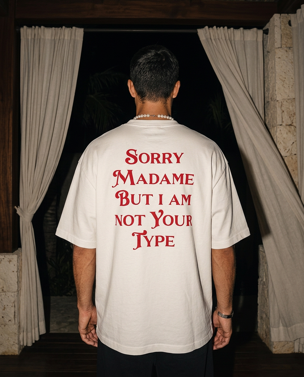 Sorry Madame - Tee - white/red