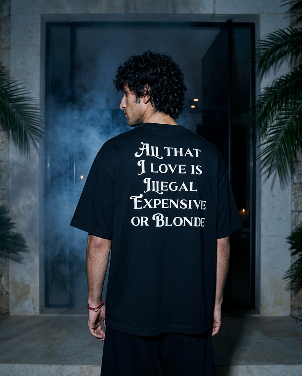 All That I Love Is Blonde - Tee - black/white