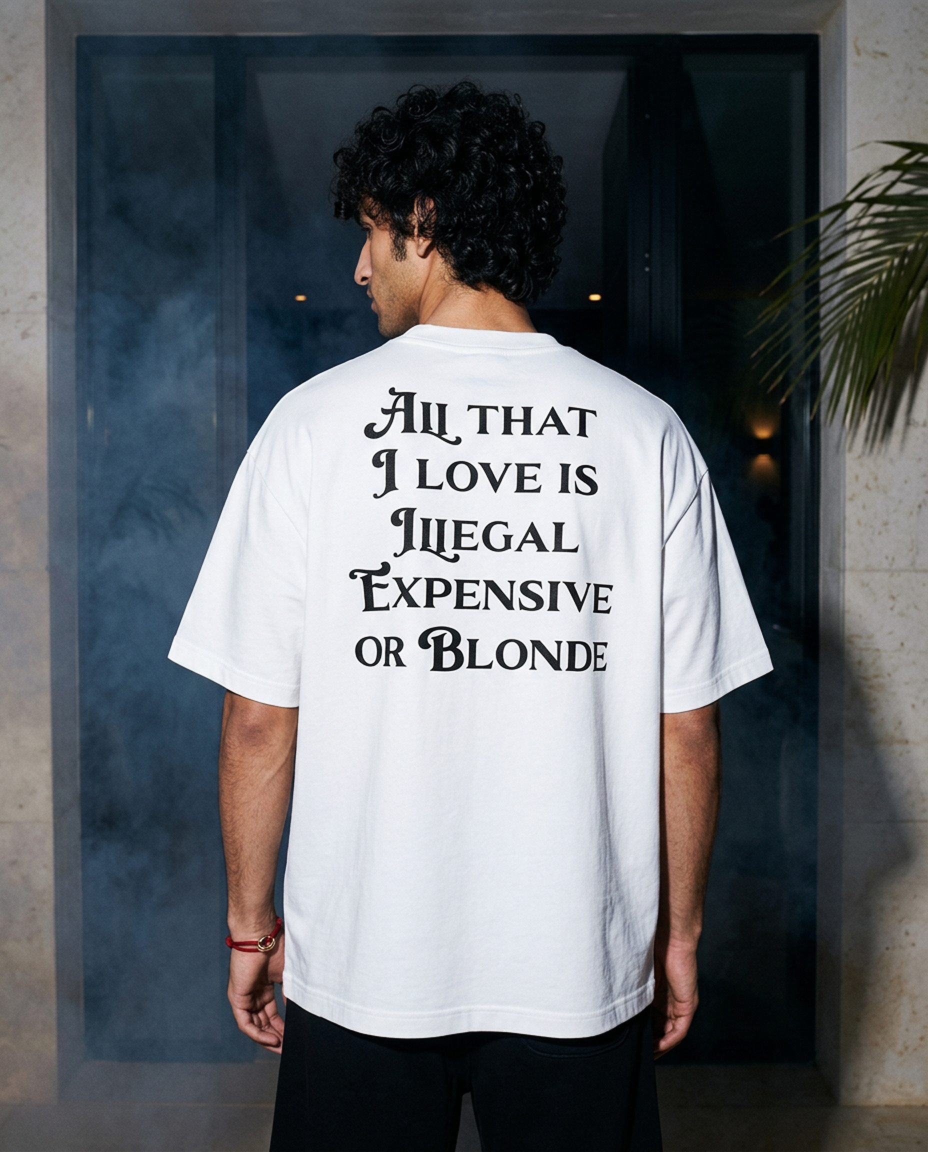 All That I Love Is Blonde - Tee - white/black