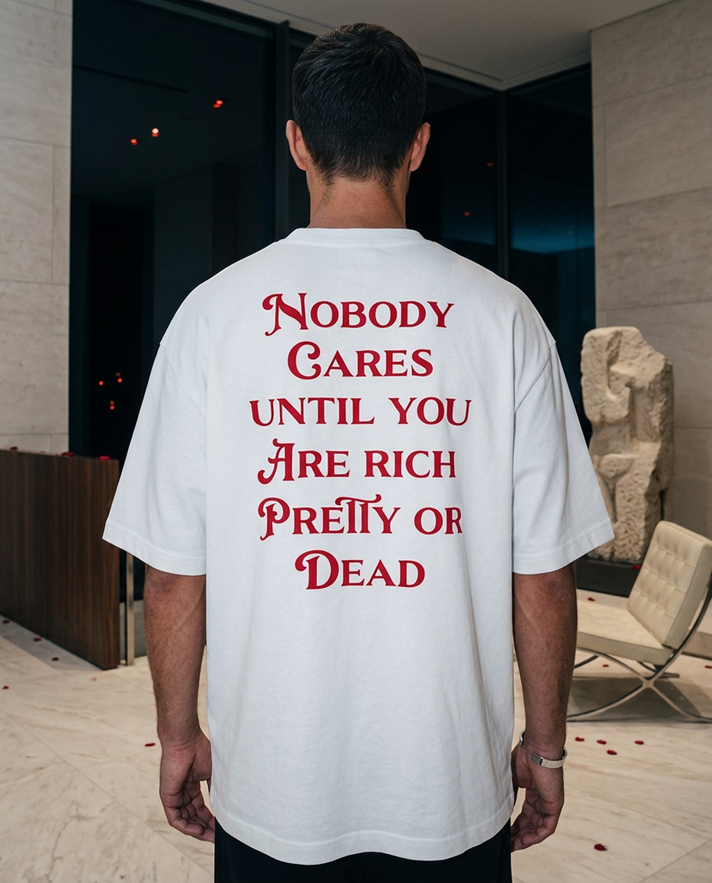 Nobody Cares Until - Tee - white/red