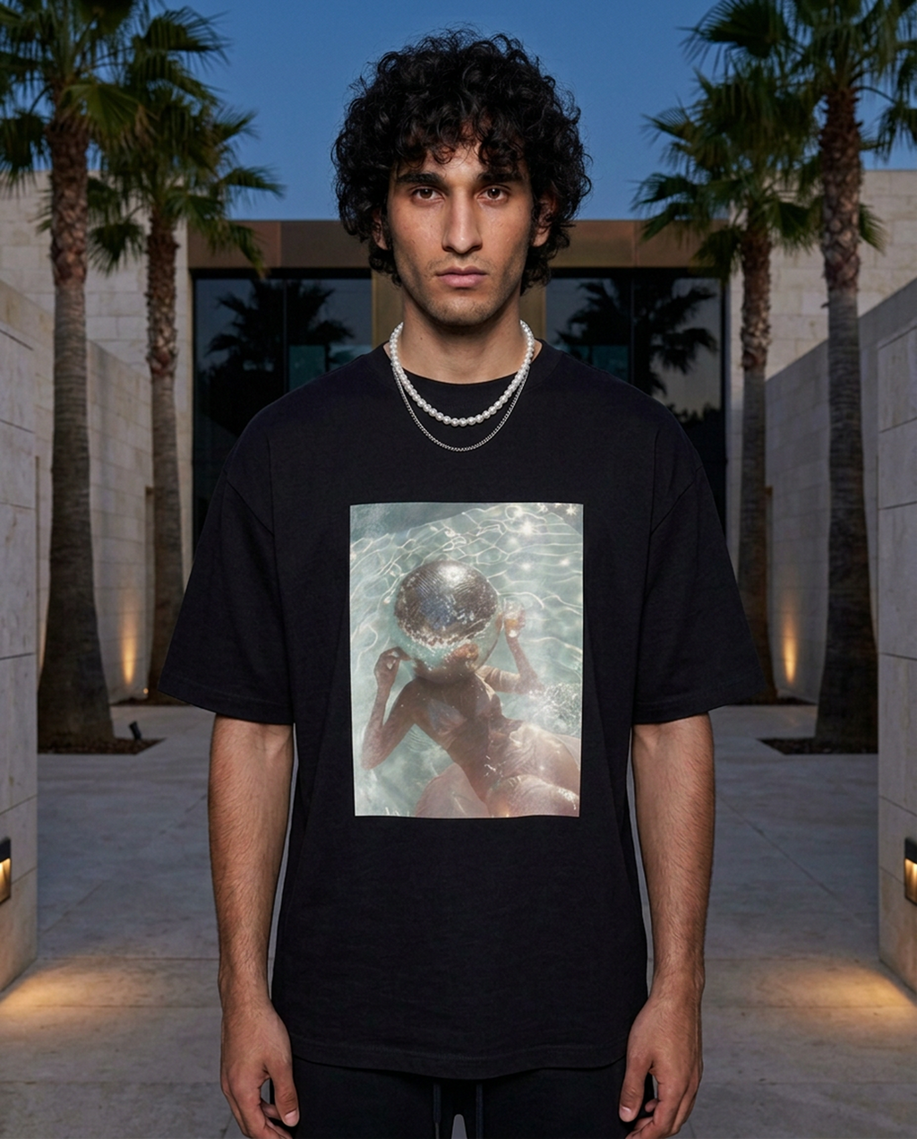 Disco For Breakfast - Tee - black/white