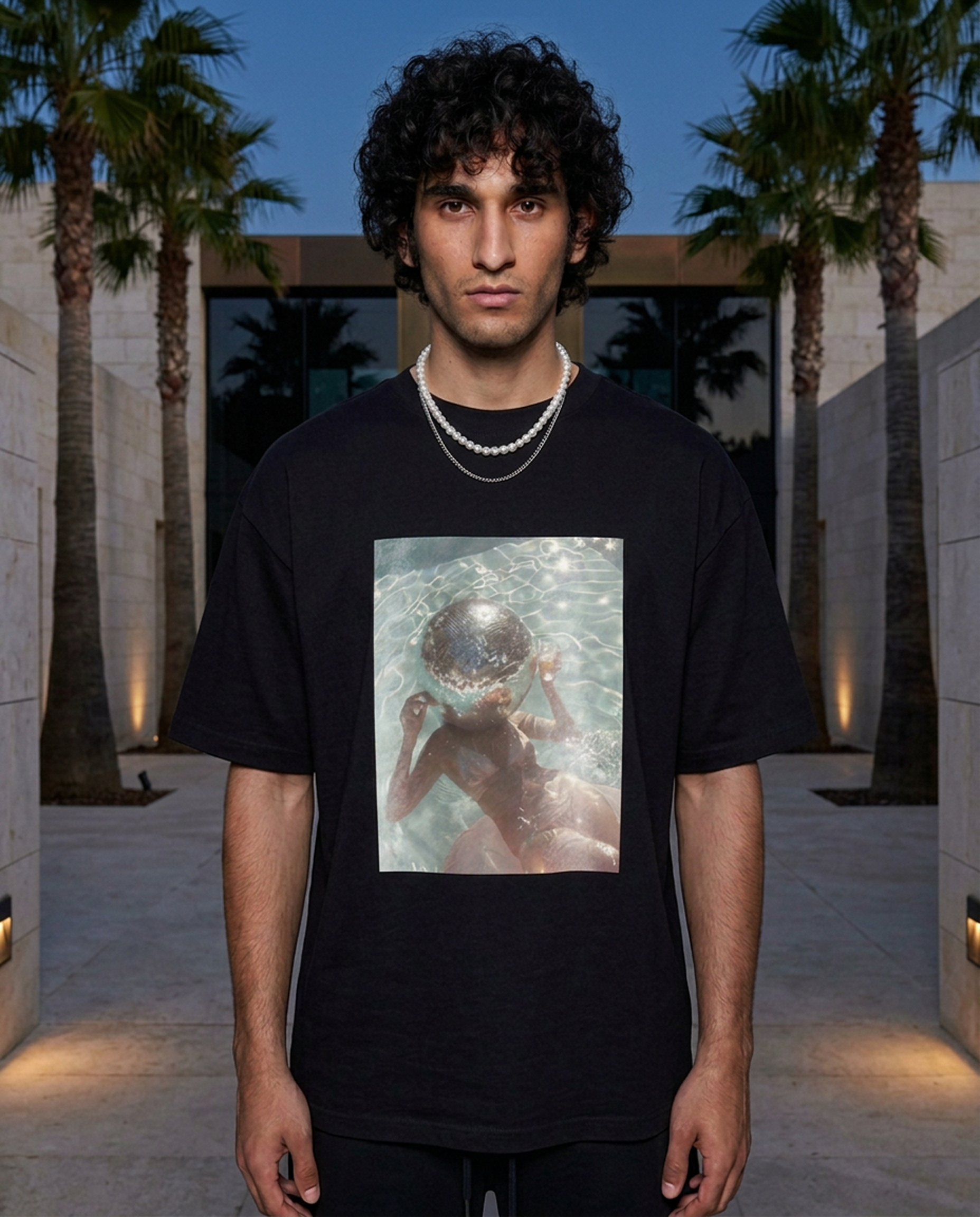 Disco For Breakfast - Tee - black/white