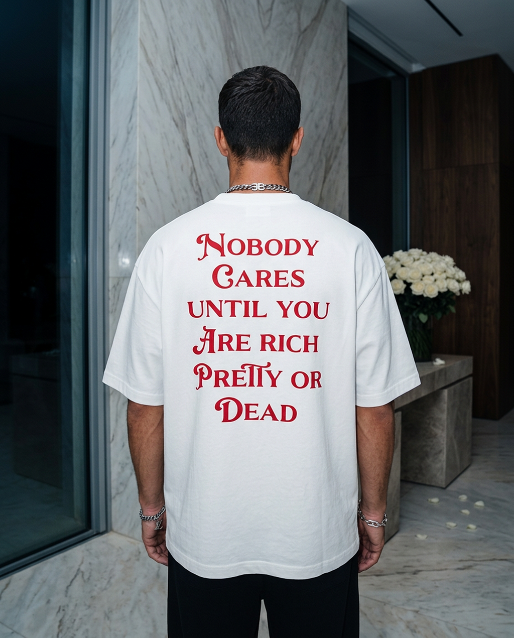 Nobody Cares Until - Tee - white/red
