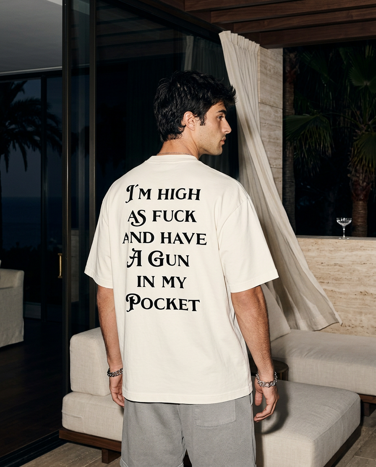 Gun In My Pocket - Tee - white/black