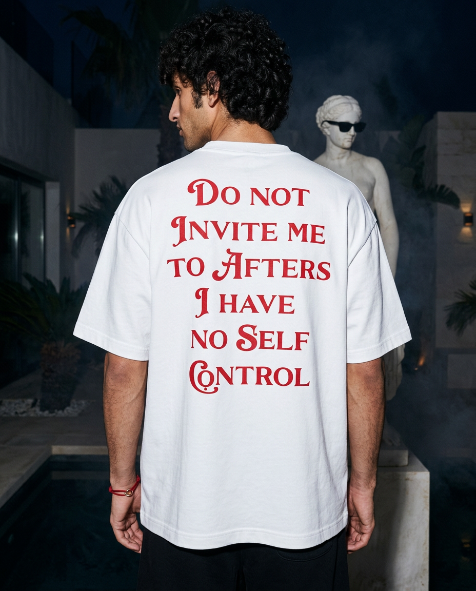 Do Not Invite Me - Tee - white/red