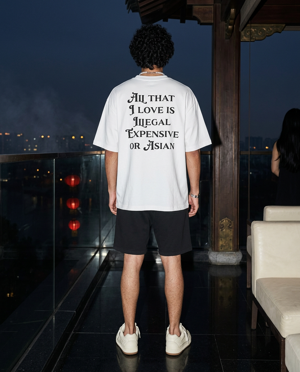 All That I Love Is Asian - Tee - white/black