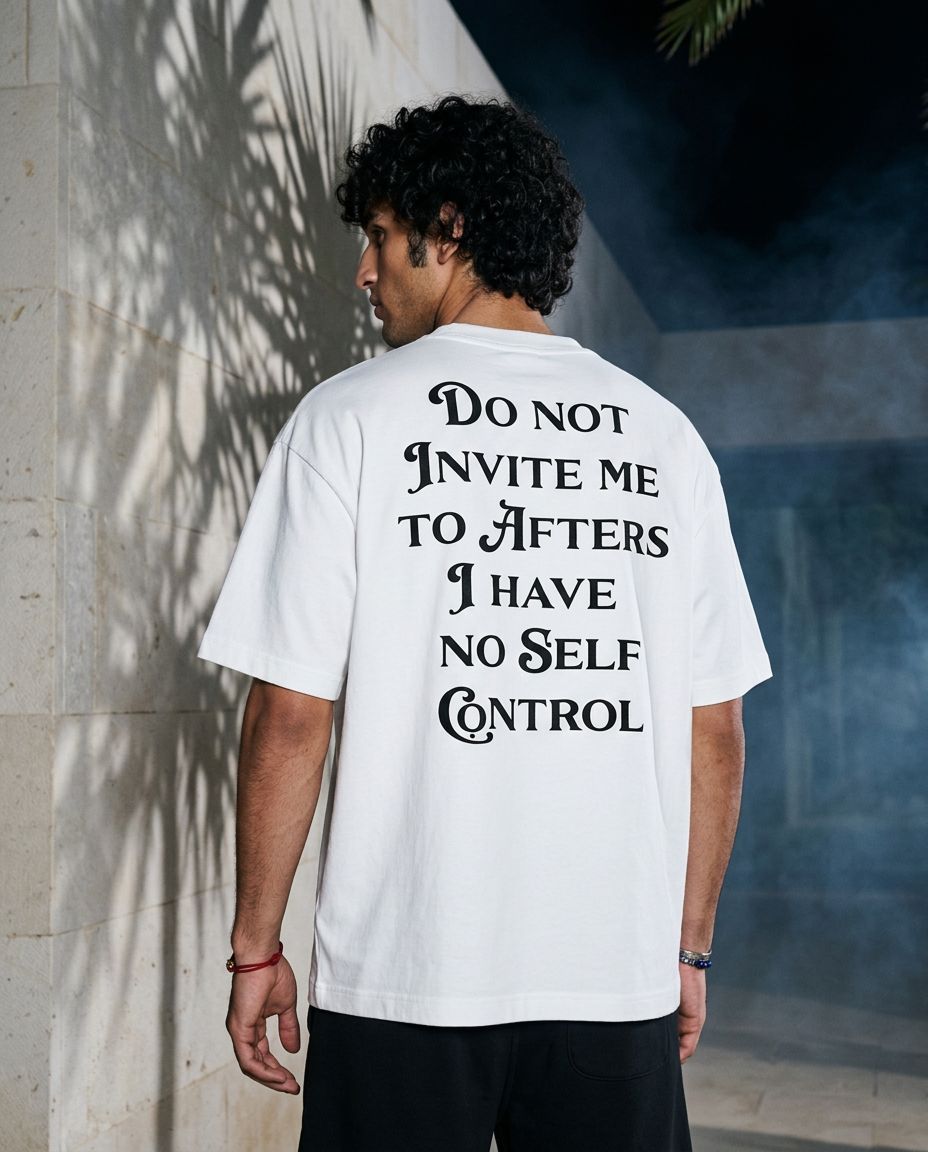 Do Not Invite Me - Tee - white/black