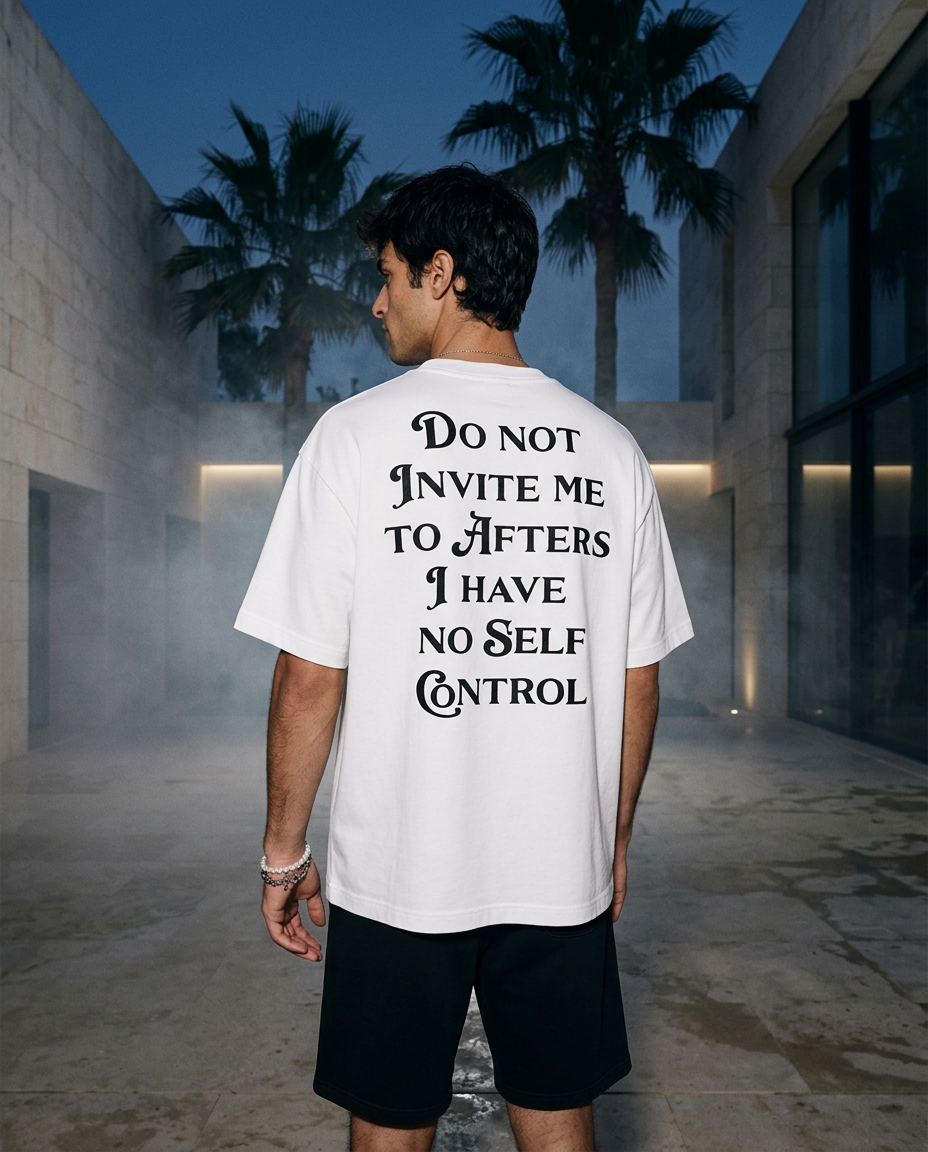 Do Not Invite Me - Tee - white/black
