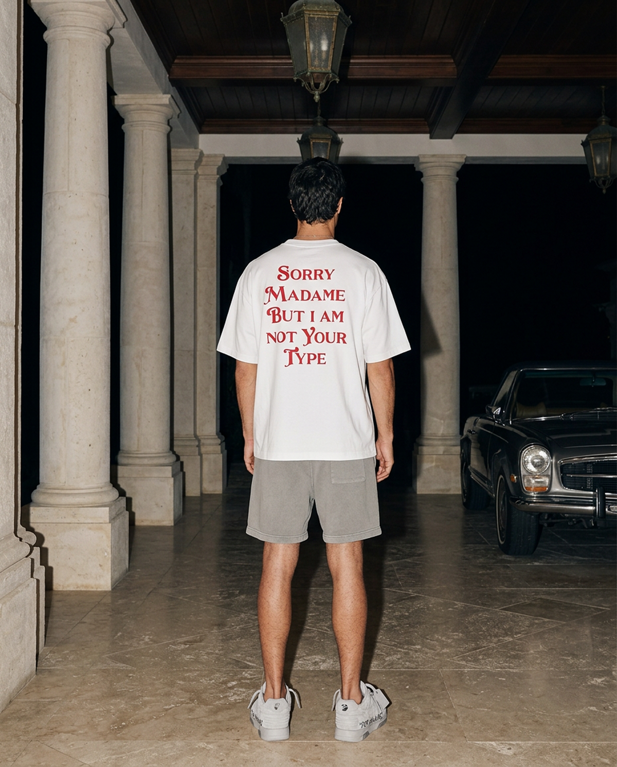 Sorry Madame - Tee - white/red