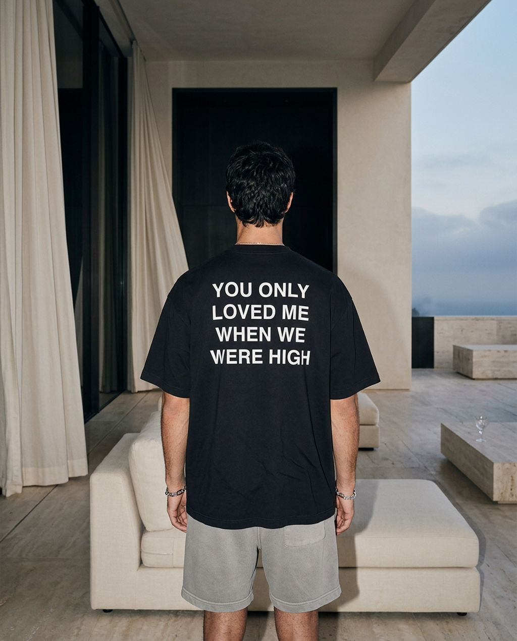 Only When We Were High - Tee - black/white