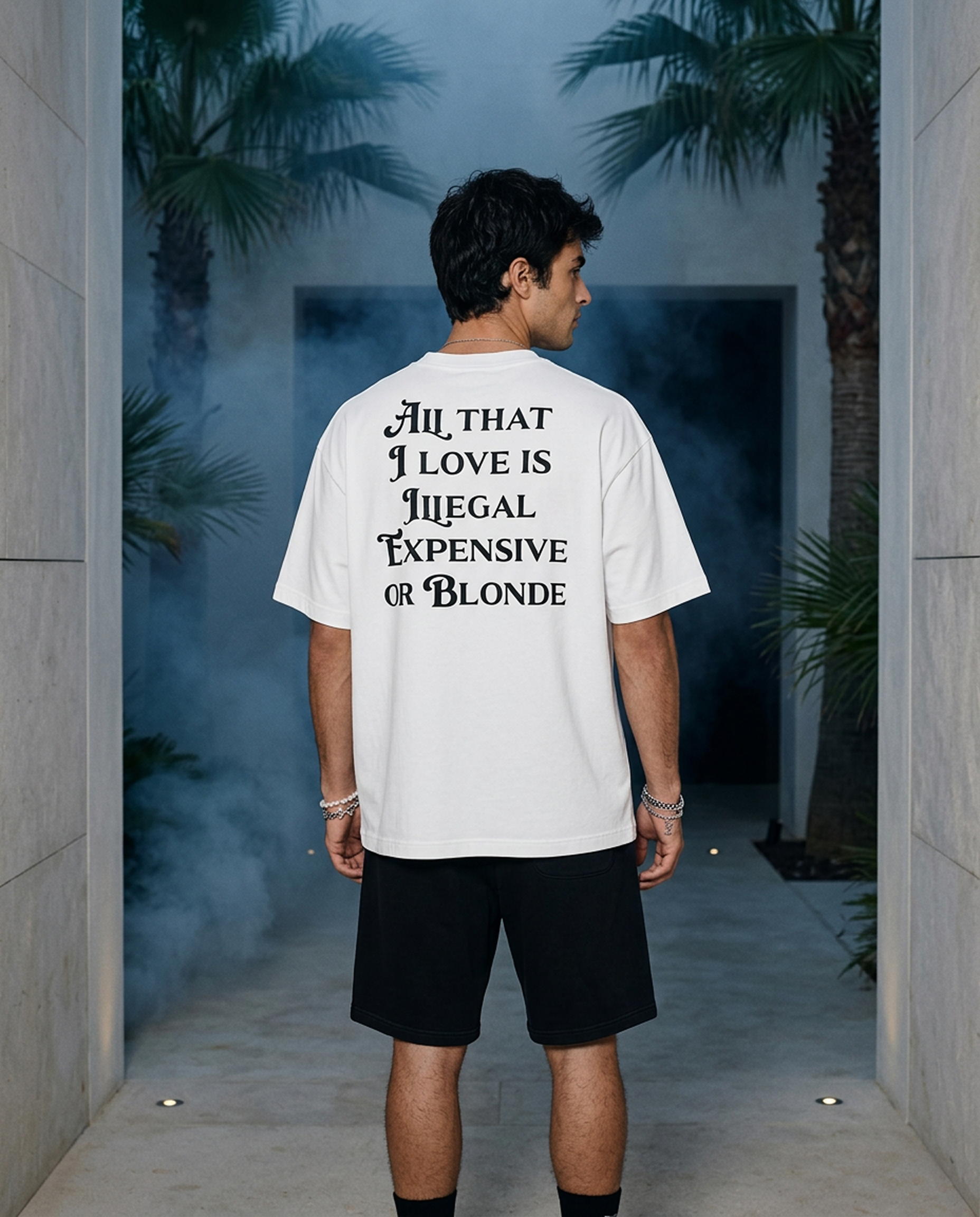 All That I Love Is Blonde - Tee - white/black