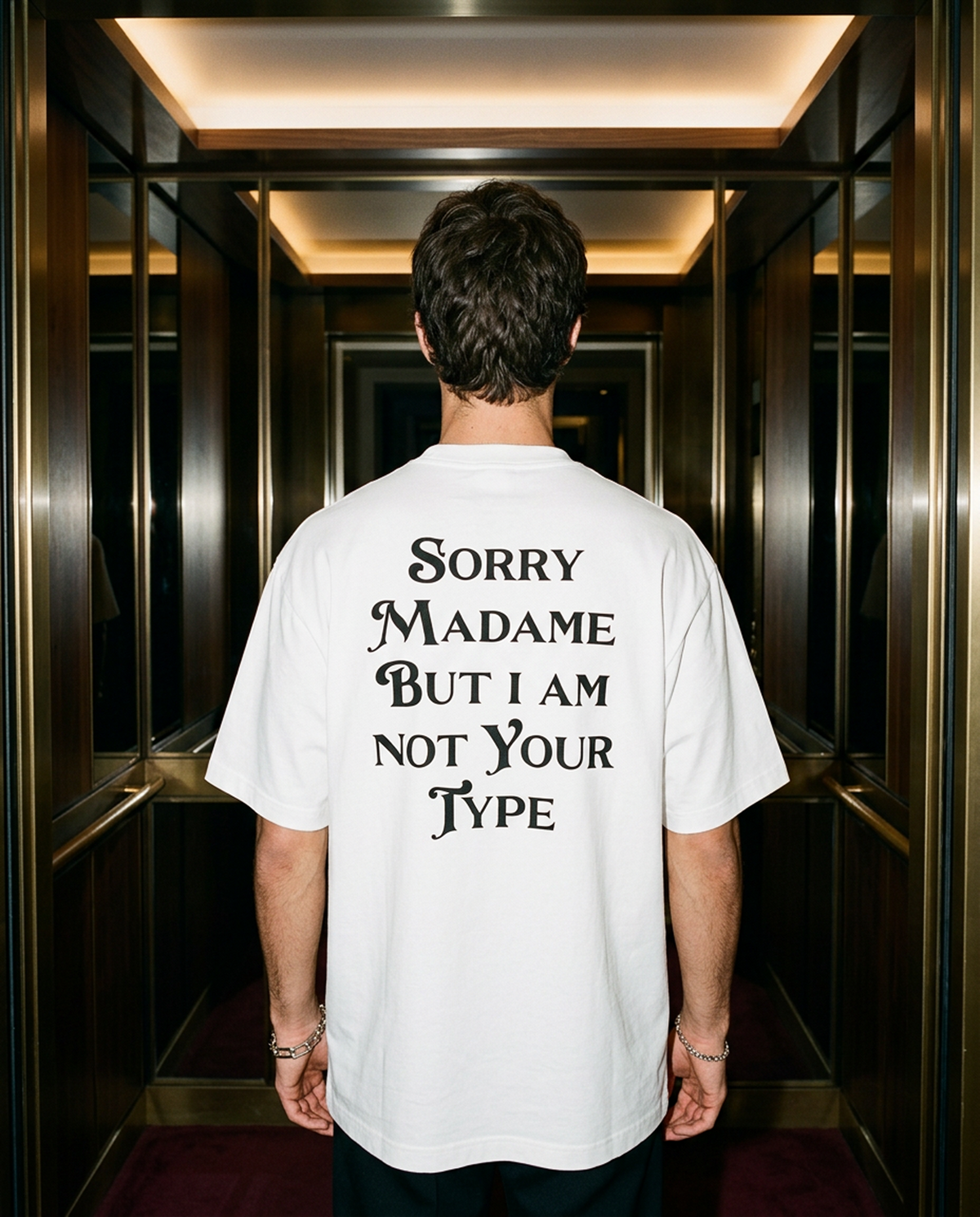 Sorry Madame - Tee - white/black