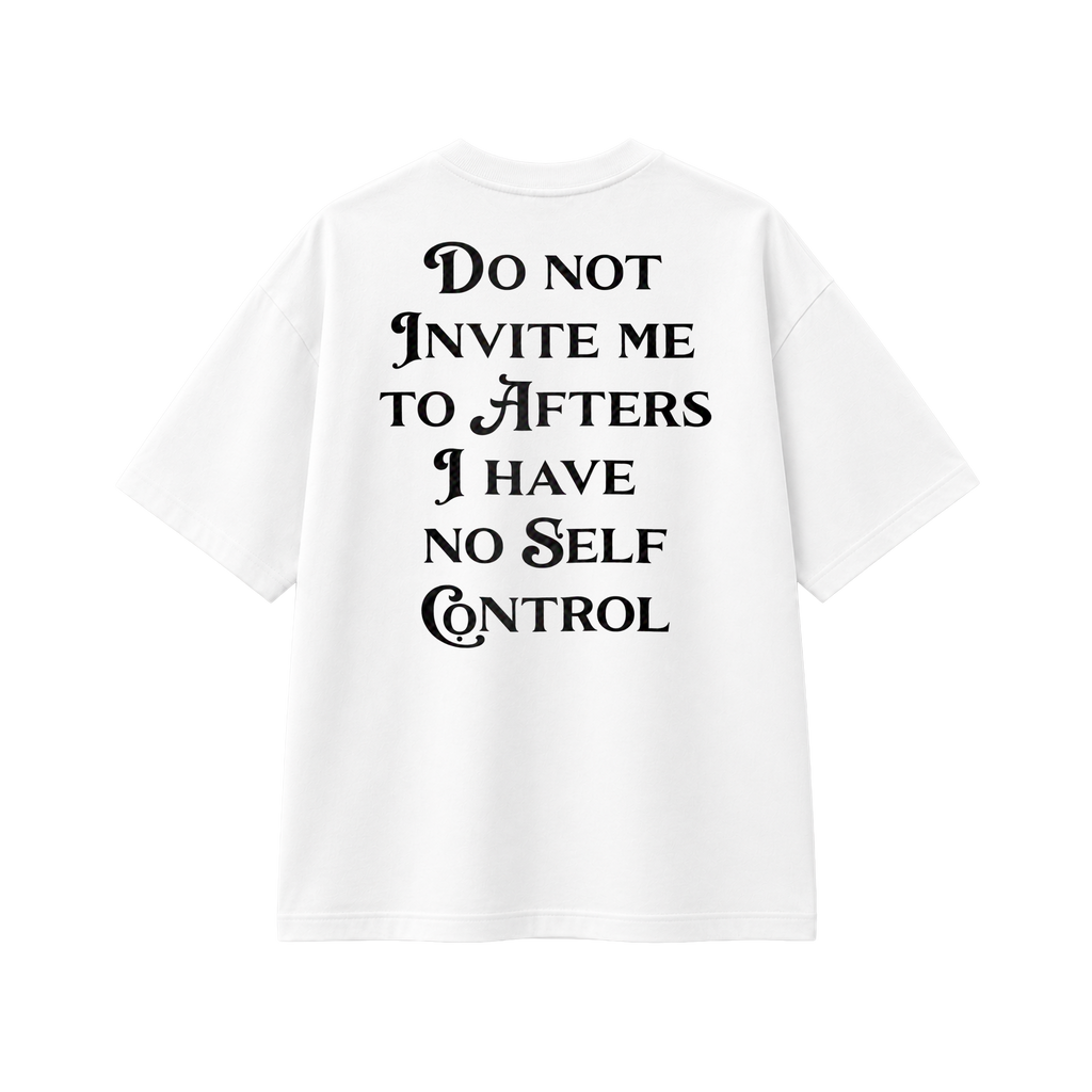 Do Not Invite Me - Tee - white/black