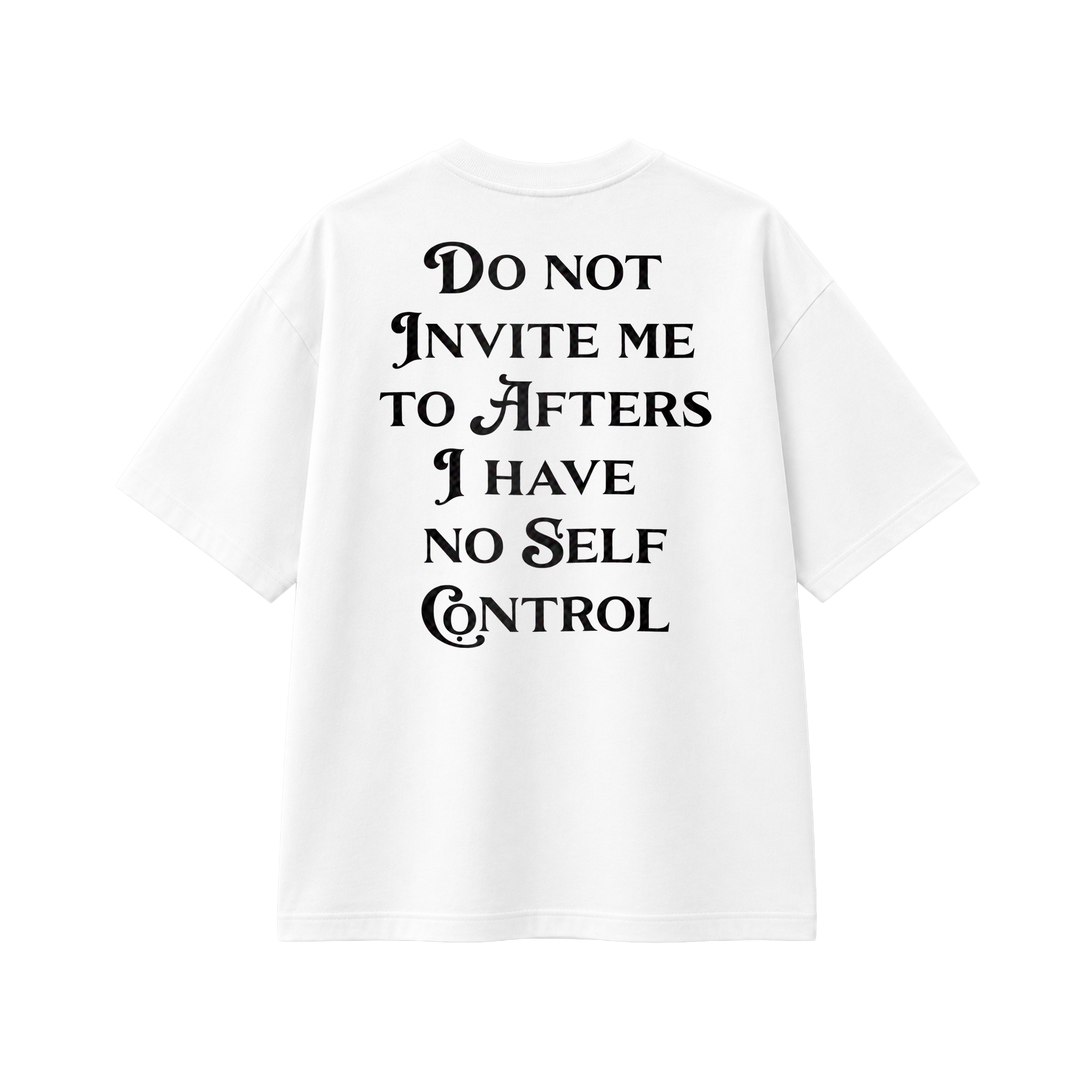 Do Not Invite Me - Tee - white/black