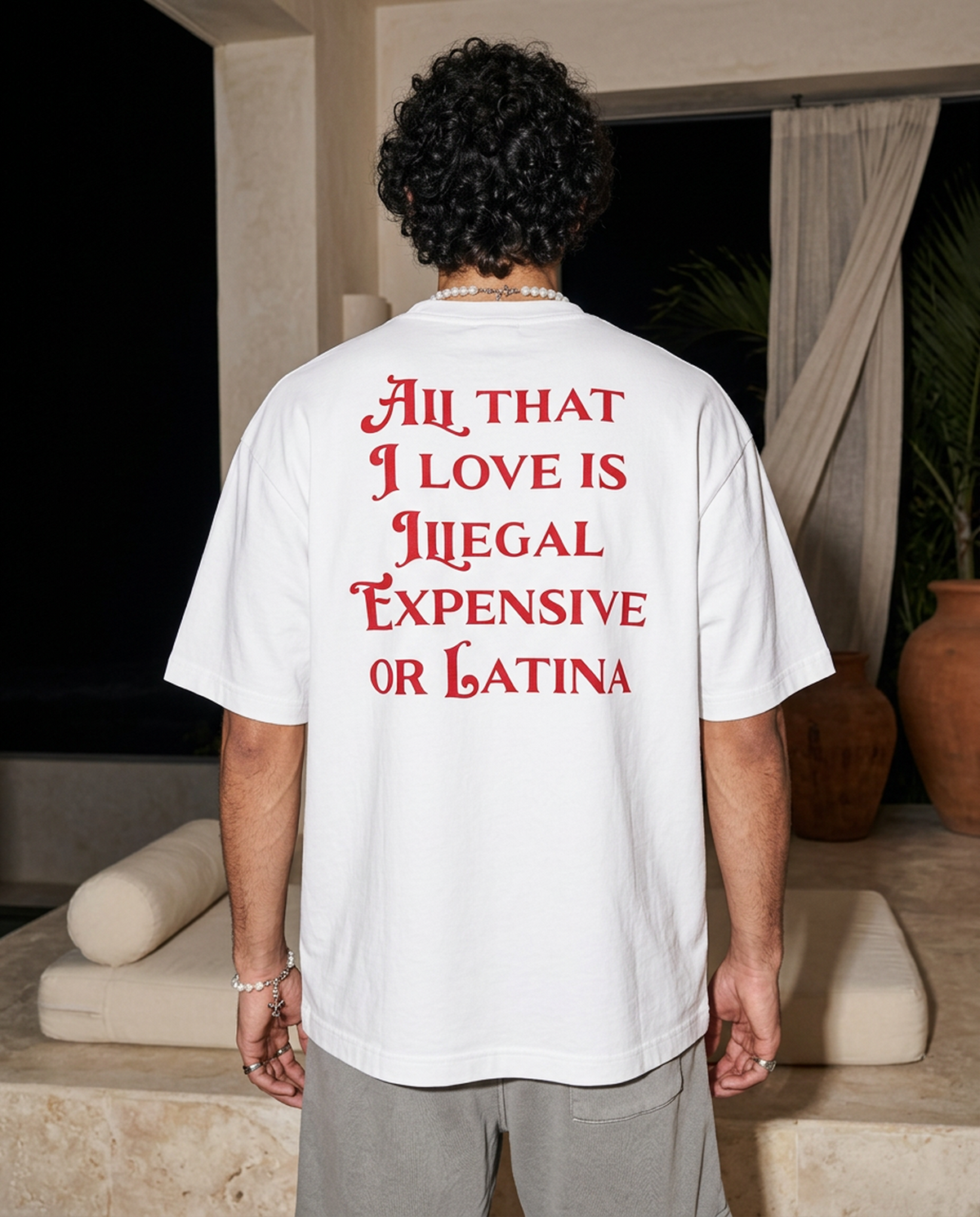 All That I Love Is Latina - Tee - white/red