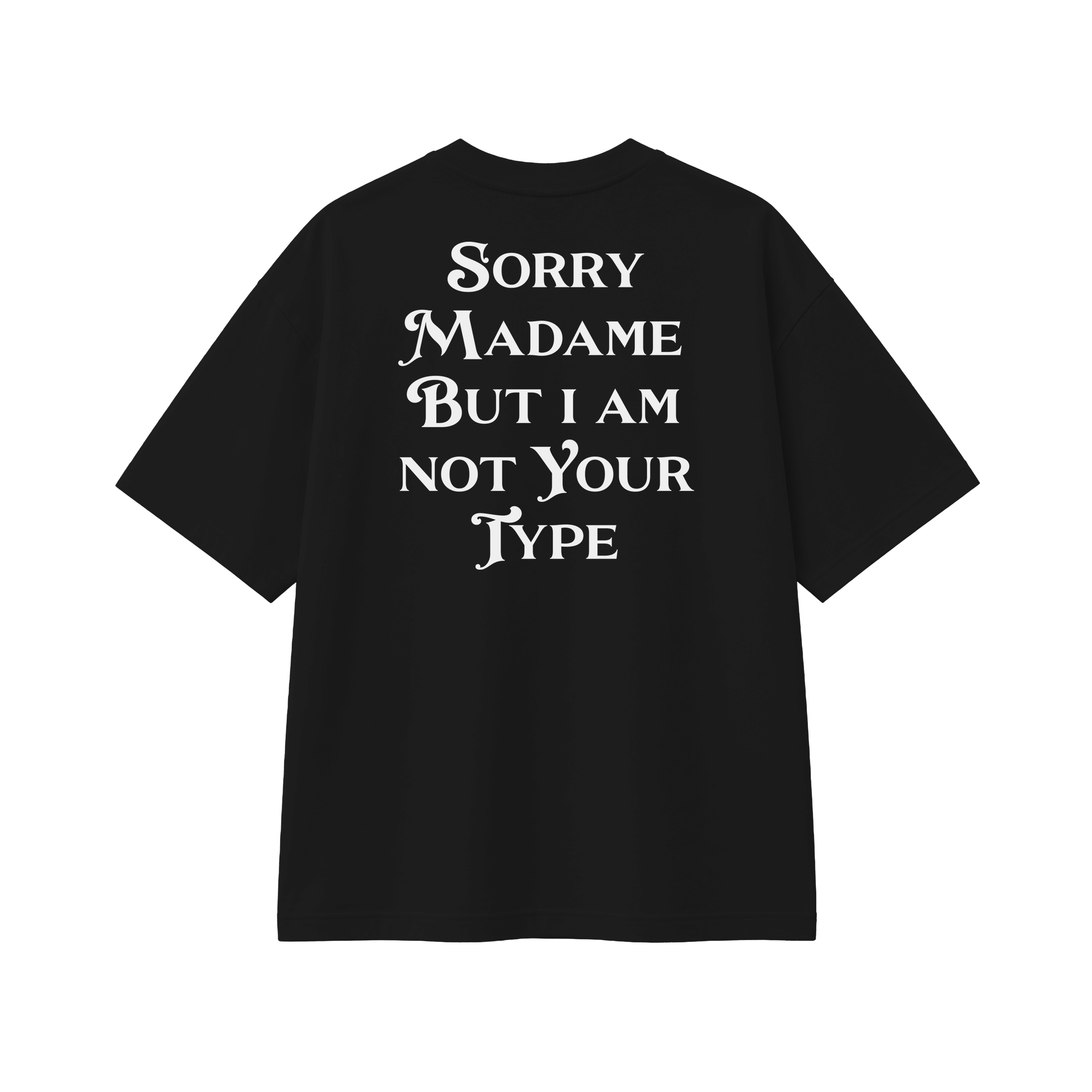 Sorry Madame - Tee - black/white