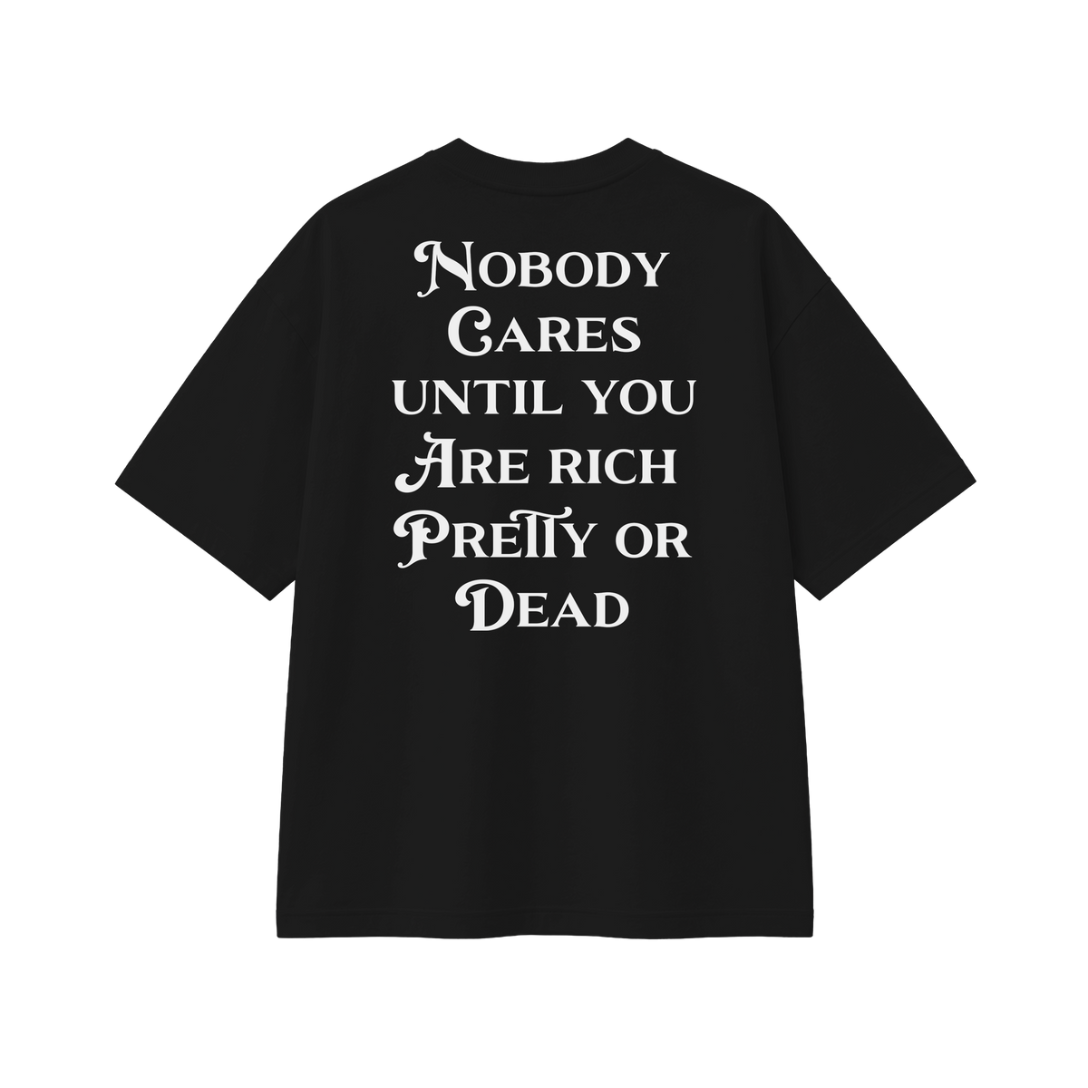 Nobody Cares Until - Tee - black/white