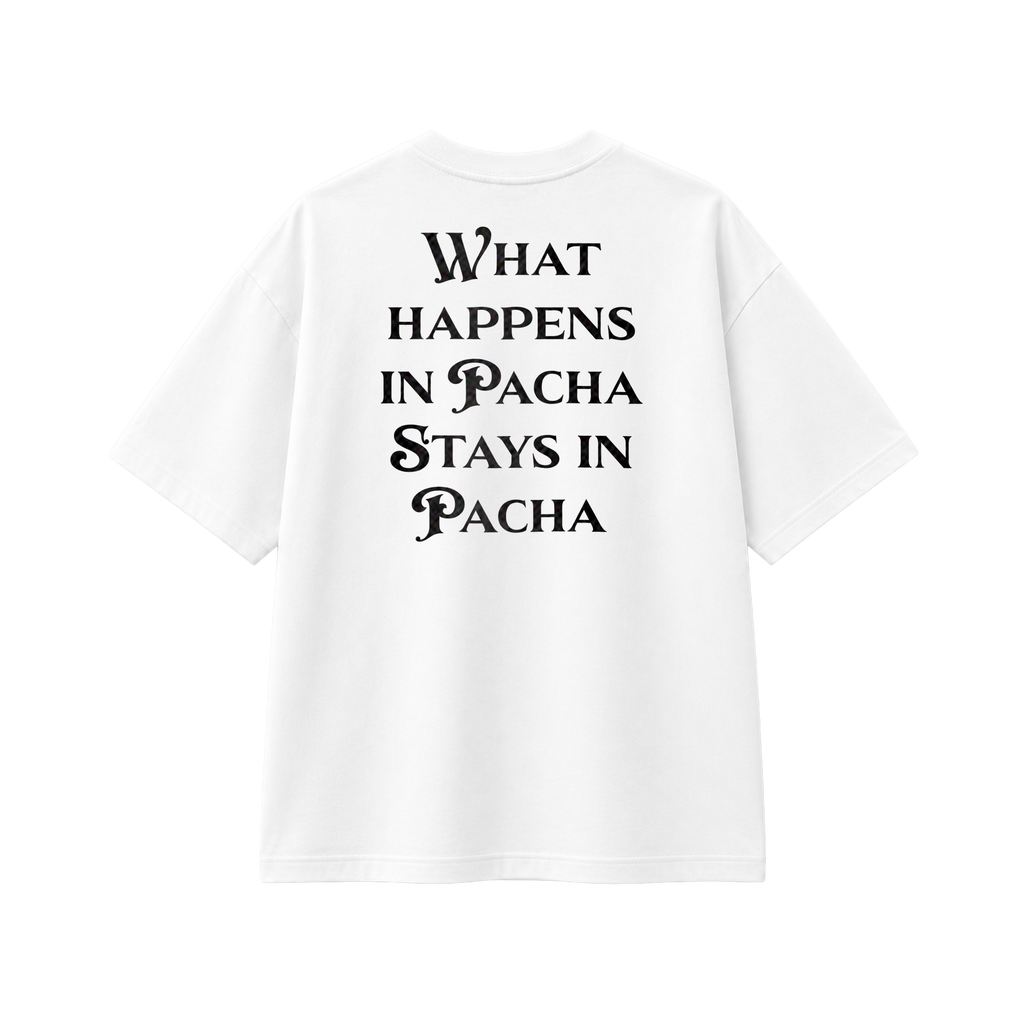 What Happens In Pacha - Tee - white/black