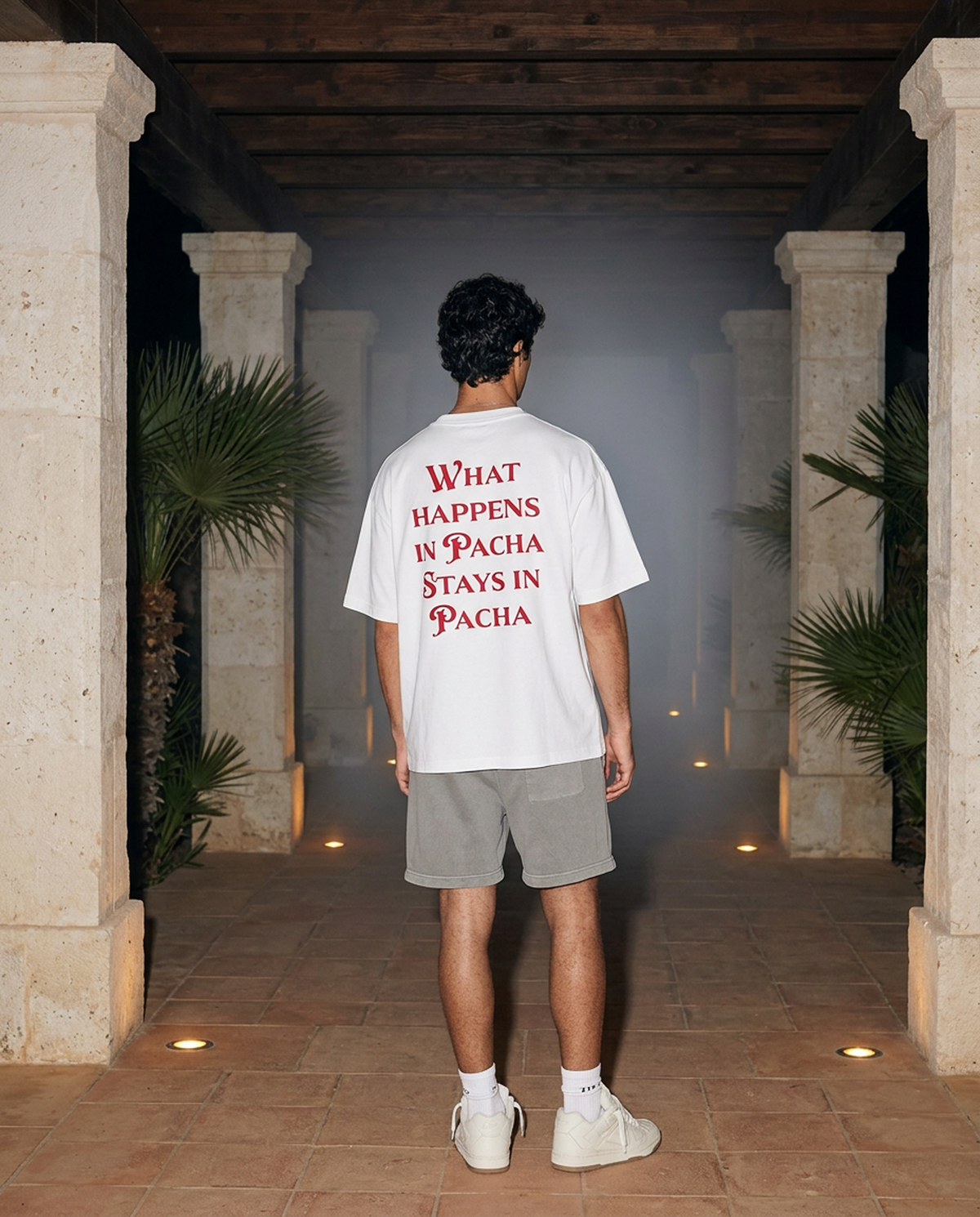 What Happens In Pacha - Tee - white/red