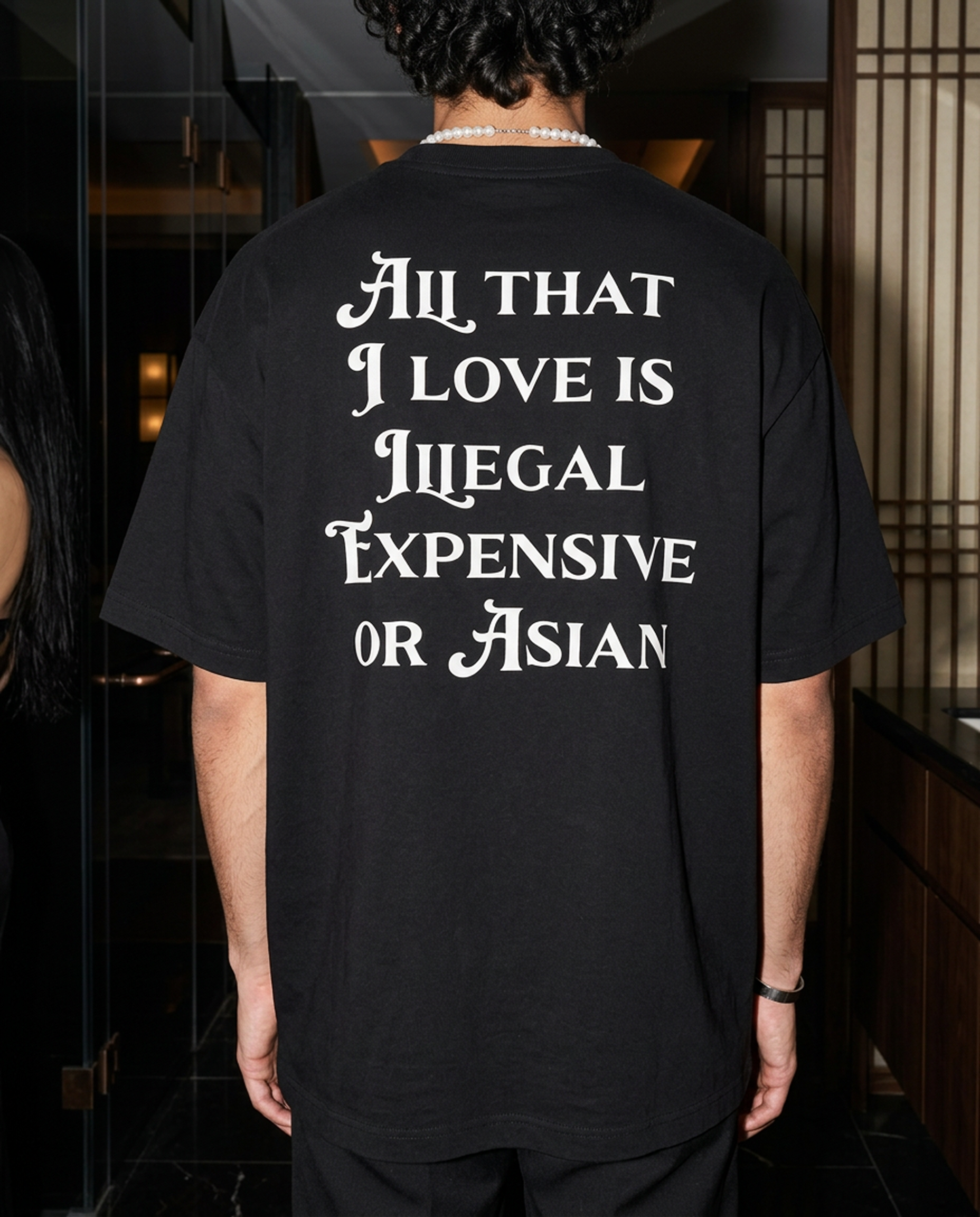 All That I Love Is Asian - Tee - black/white