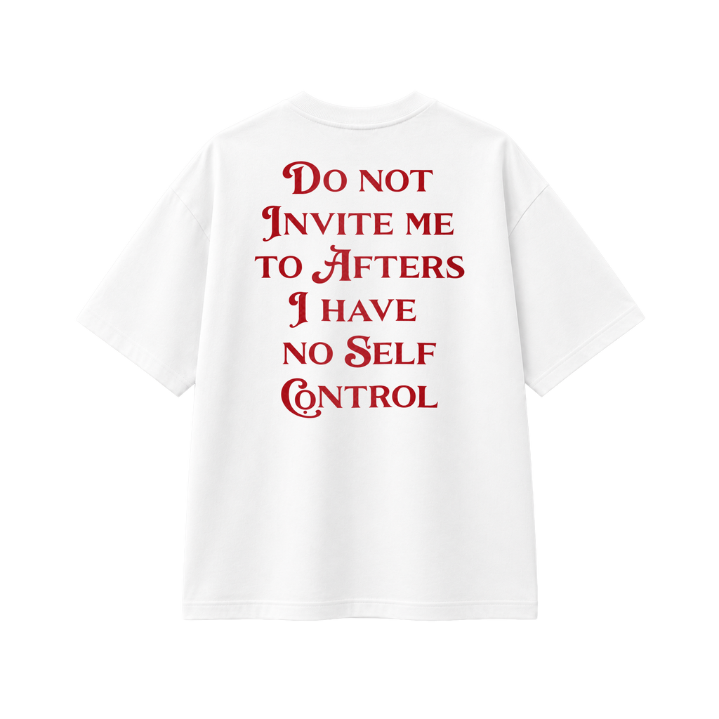 Do Not Invite Me - Tee - white/red