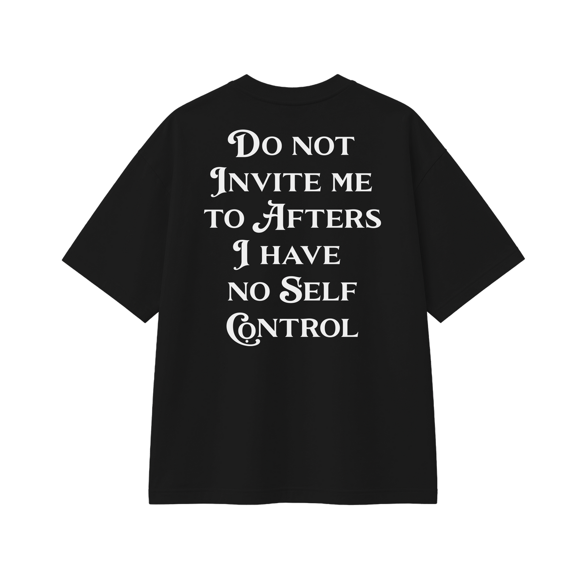 Do Not Invite Me - Tee - black/white
