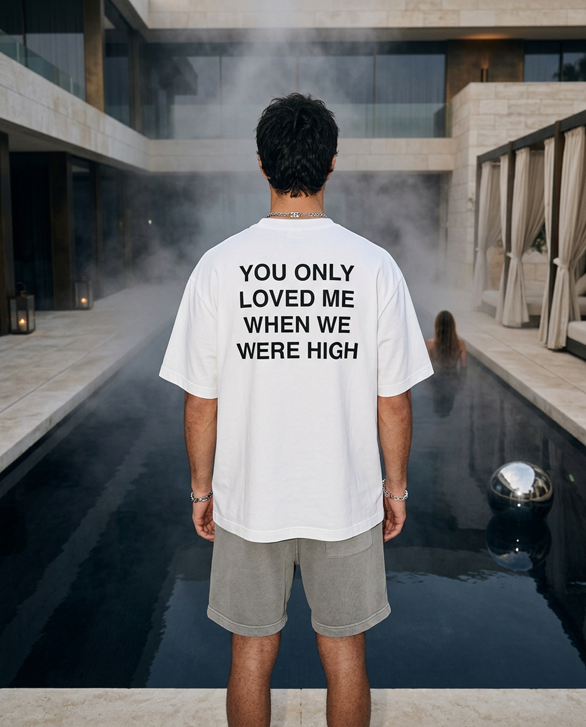 Only When We Were High - Tee - white/black