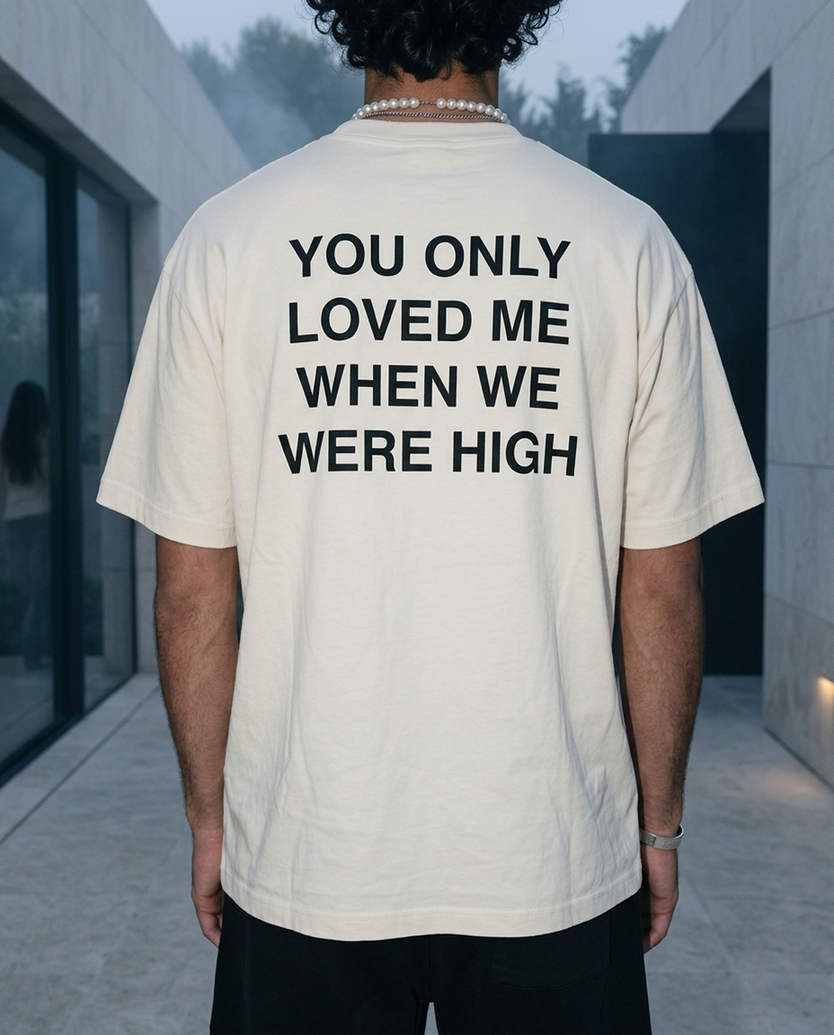 Only When We Were High - Tee - white/black