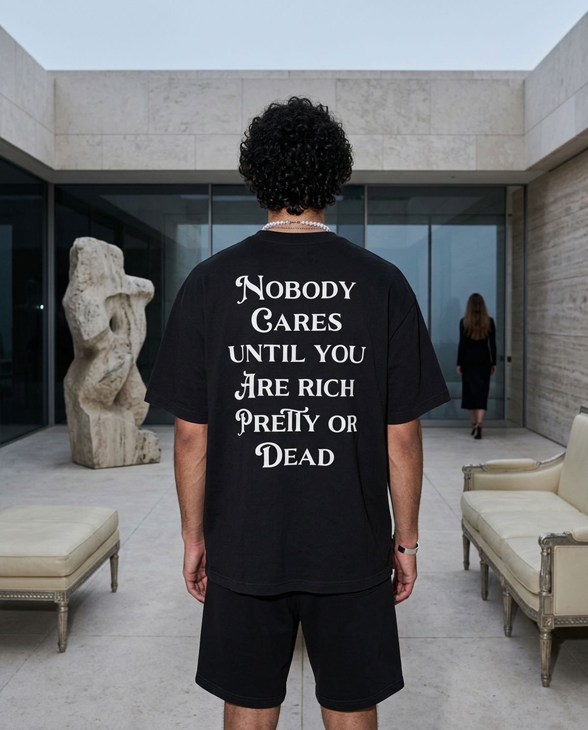 Nobody Cares Until - Tee - black/white