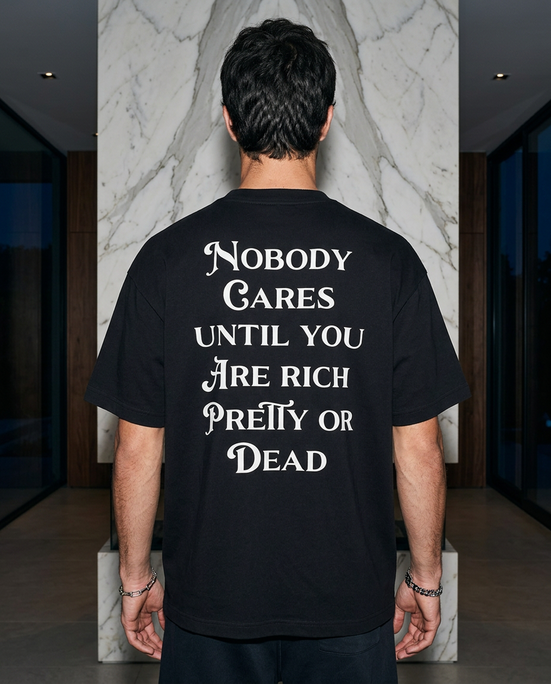 Nobody Cares Until - Tee - black/white