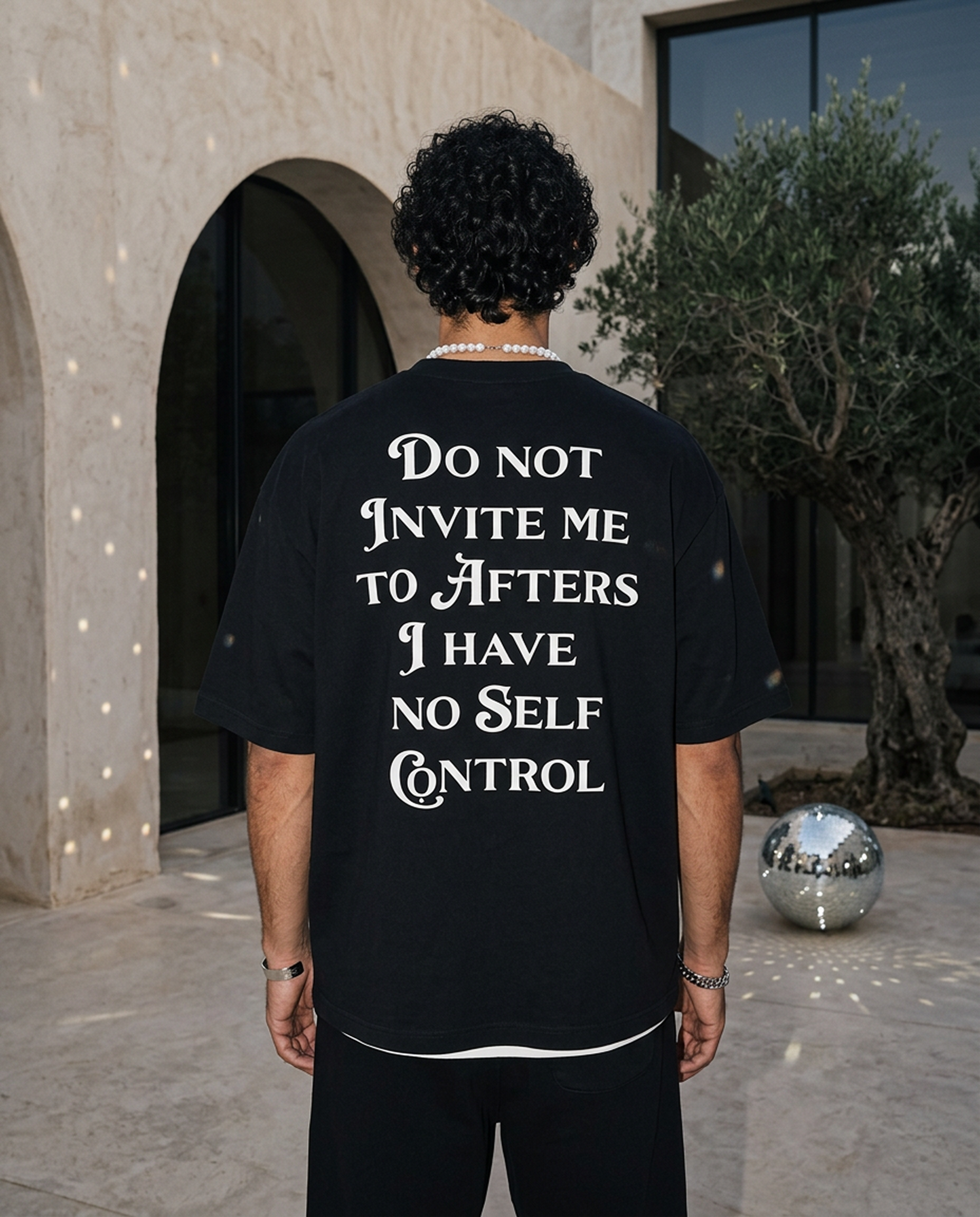 Do Not Invite Me - Tee - black/white