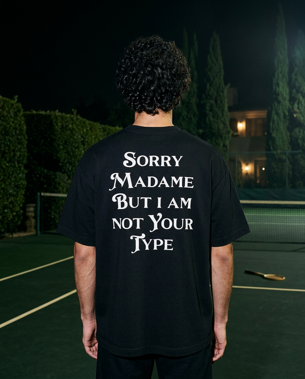 Sorry Madame - Tee - black/white
