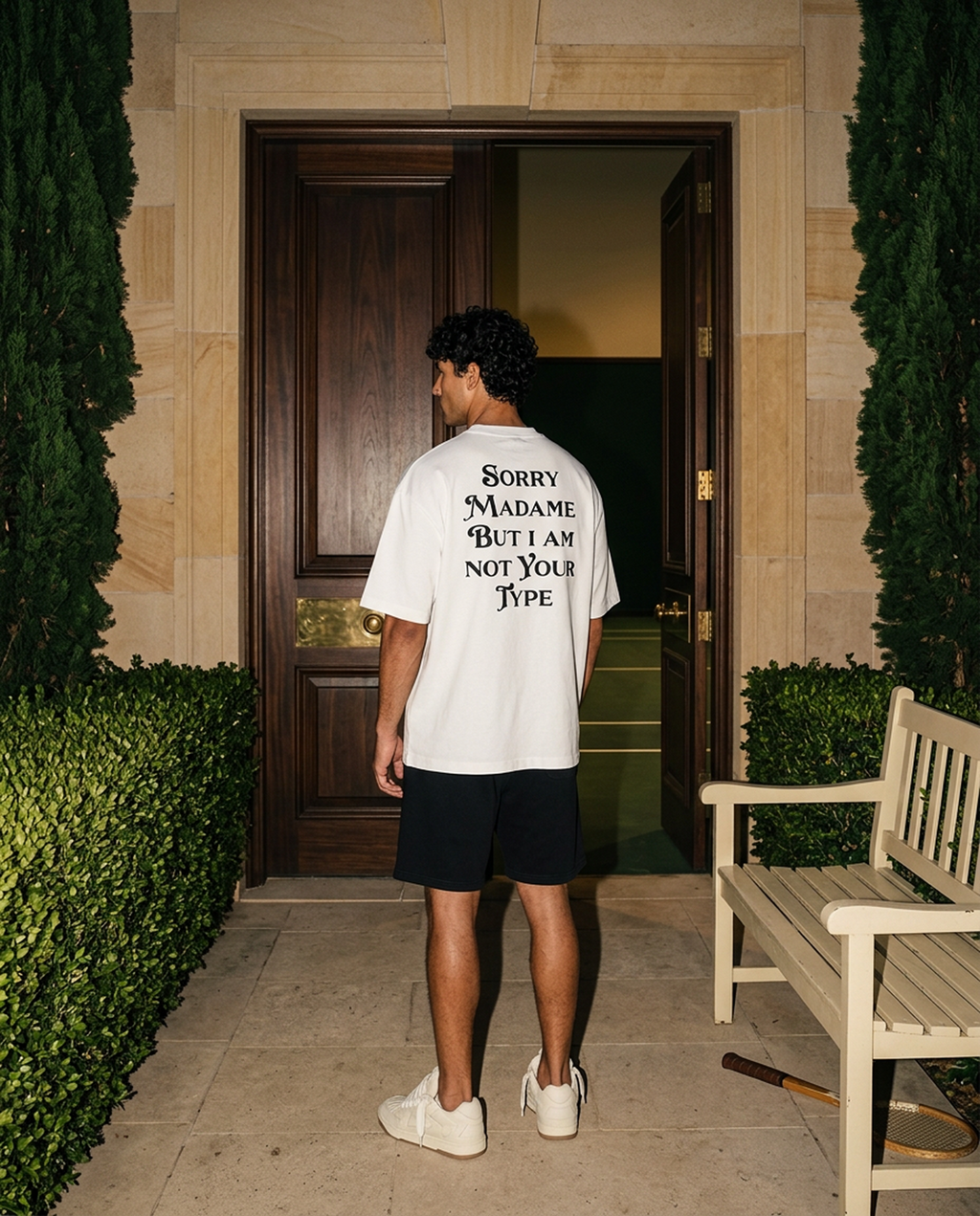 Sorry Madame - Tee - white/black