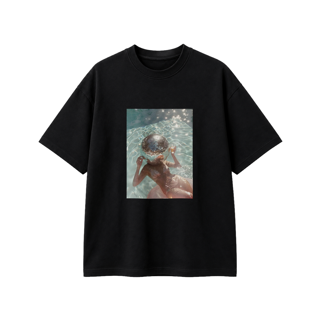 Disco For Breakfast - Tee - black/white