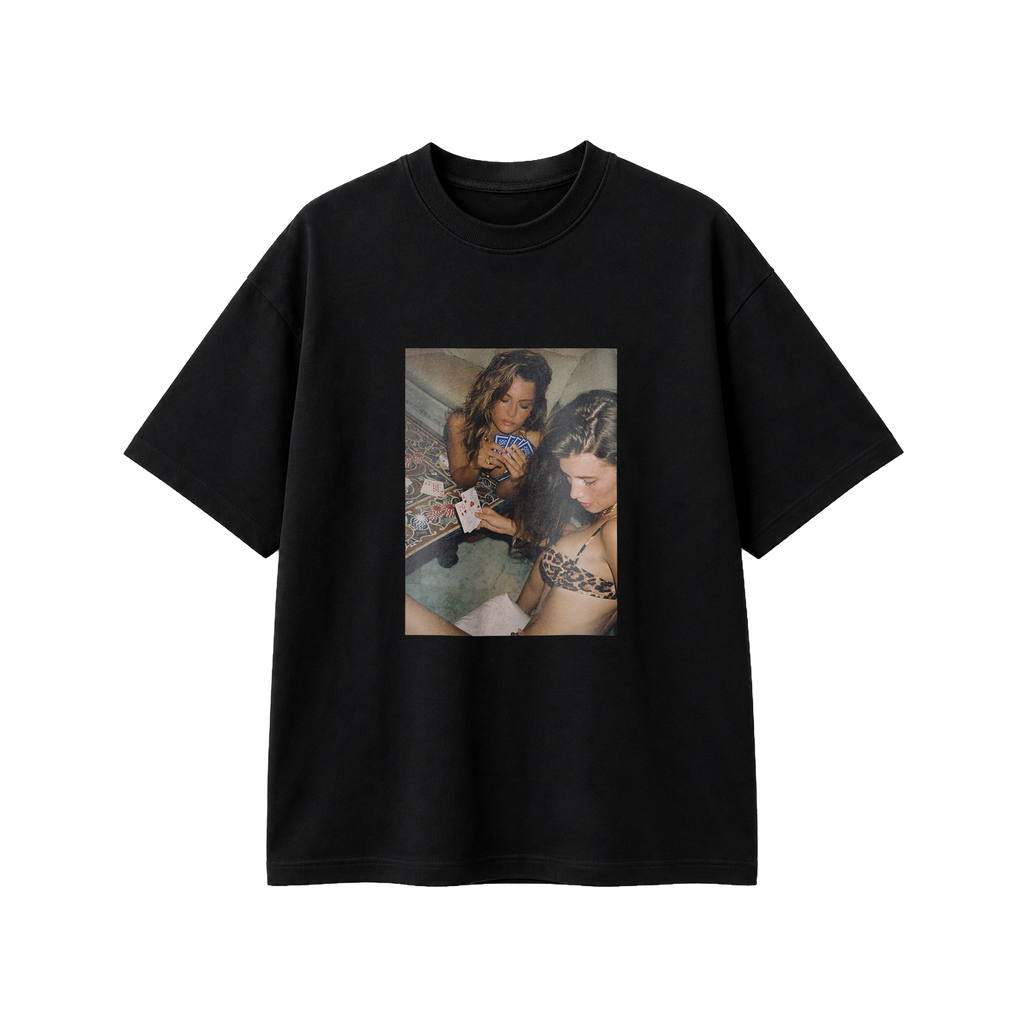 Naughty Card Games - Tee - black/white
