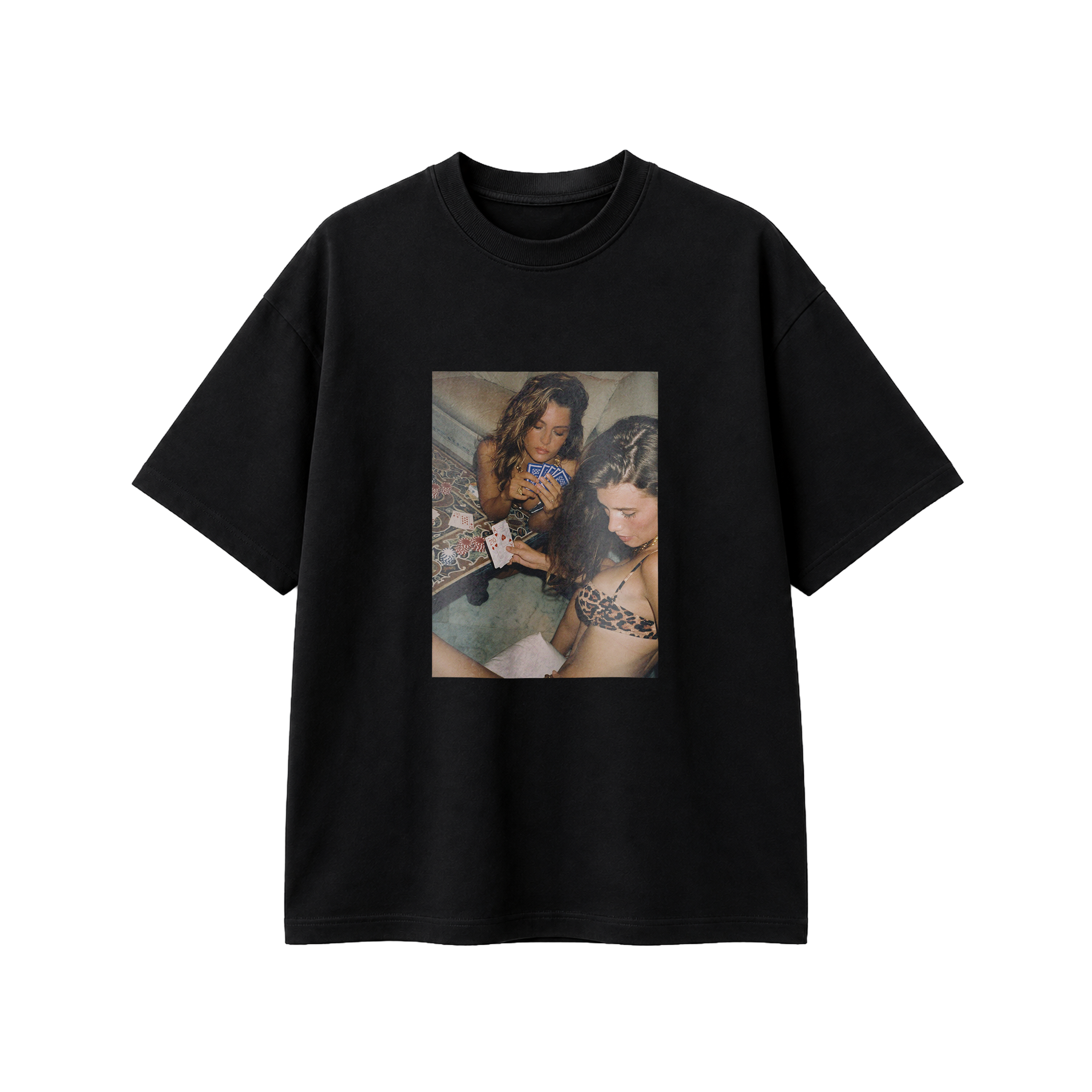 Naughty Card Games - Tee - black/white