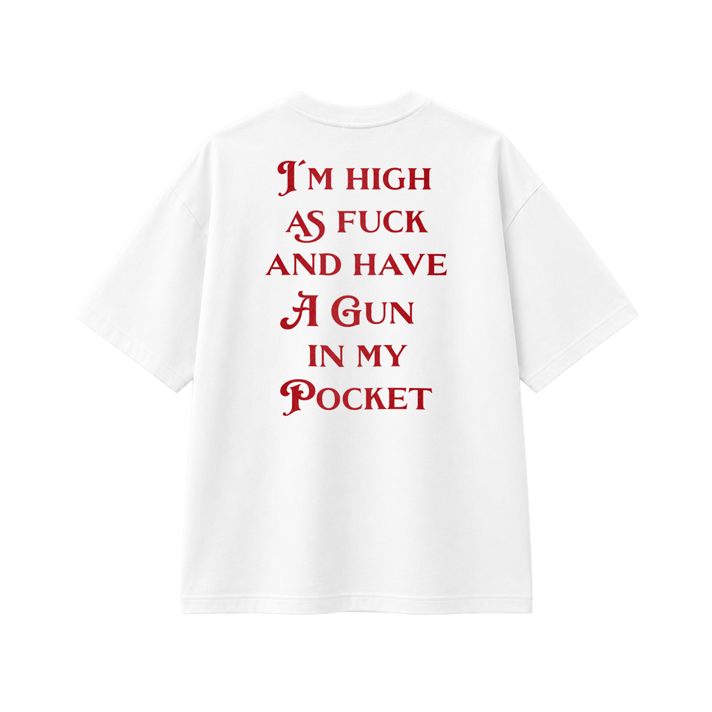 Gun In My Pocket - Tee - white/red