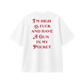 Gun In My Pocket - Tee - white/red
