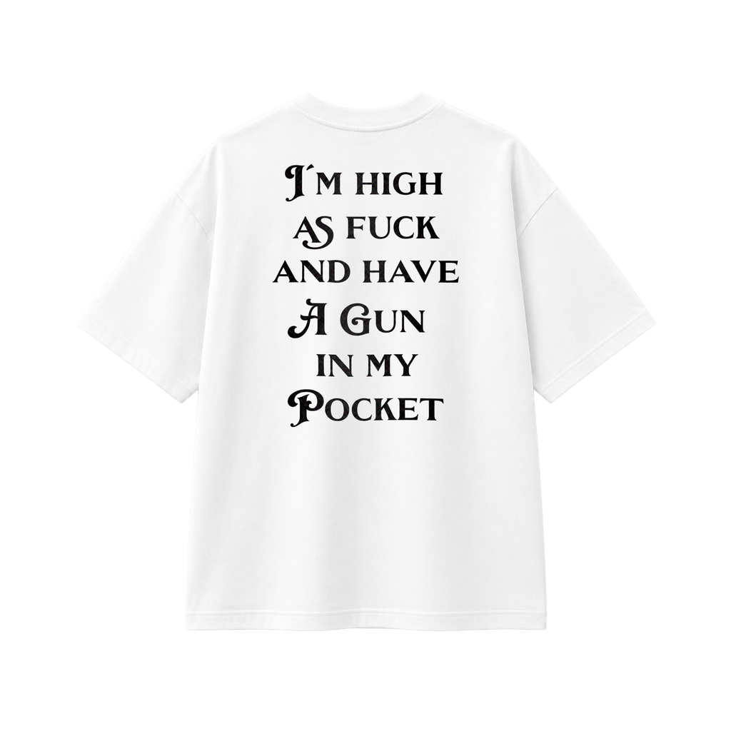 Gun In My Pocket - Tee - white/black