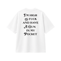 Gun In My Pocket - Tee - white/black