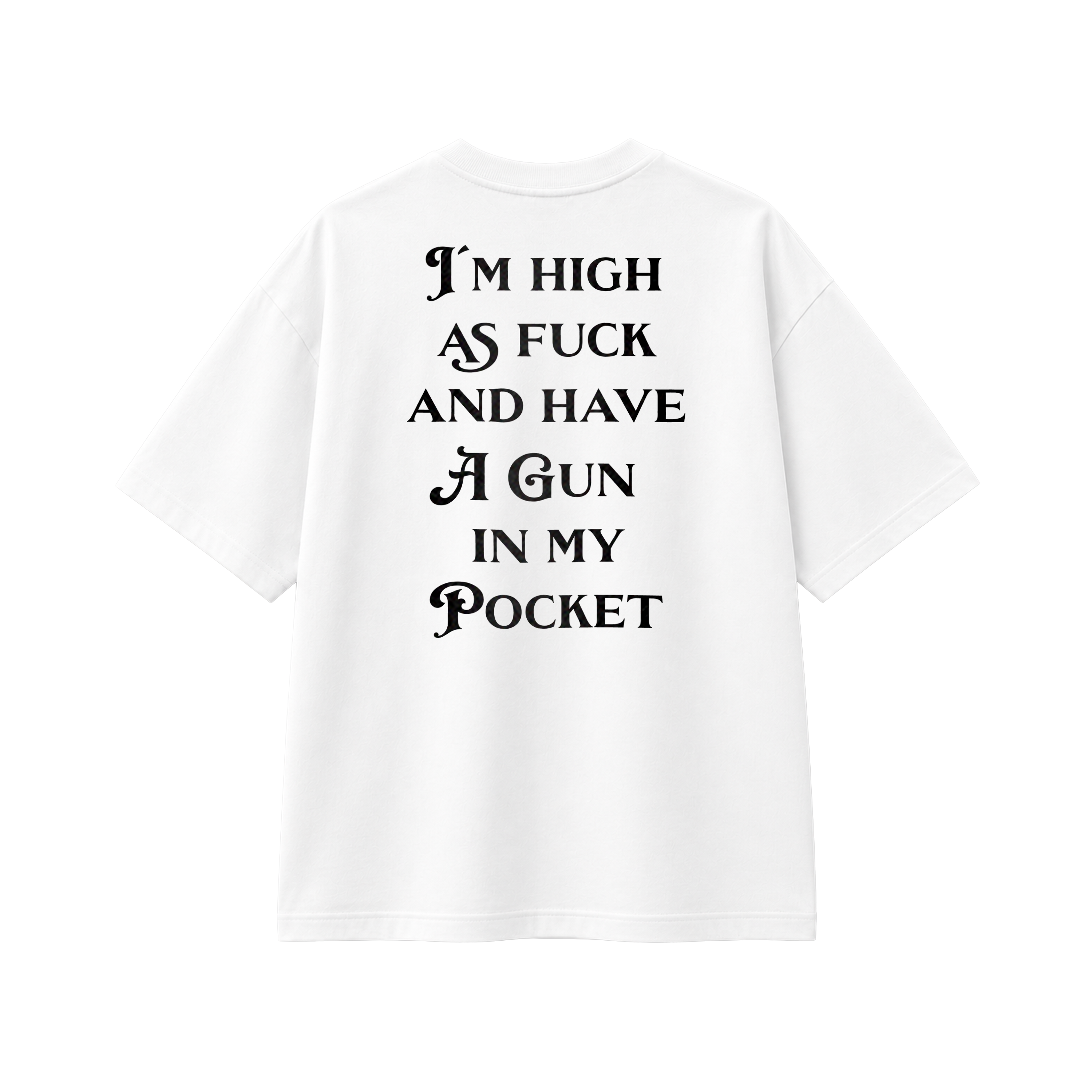 Gun In My Pocket - Tee - white/black
