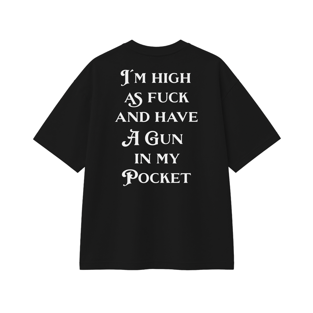 Gun In My Pocket - Tee - black/white