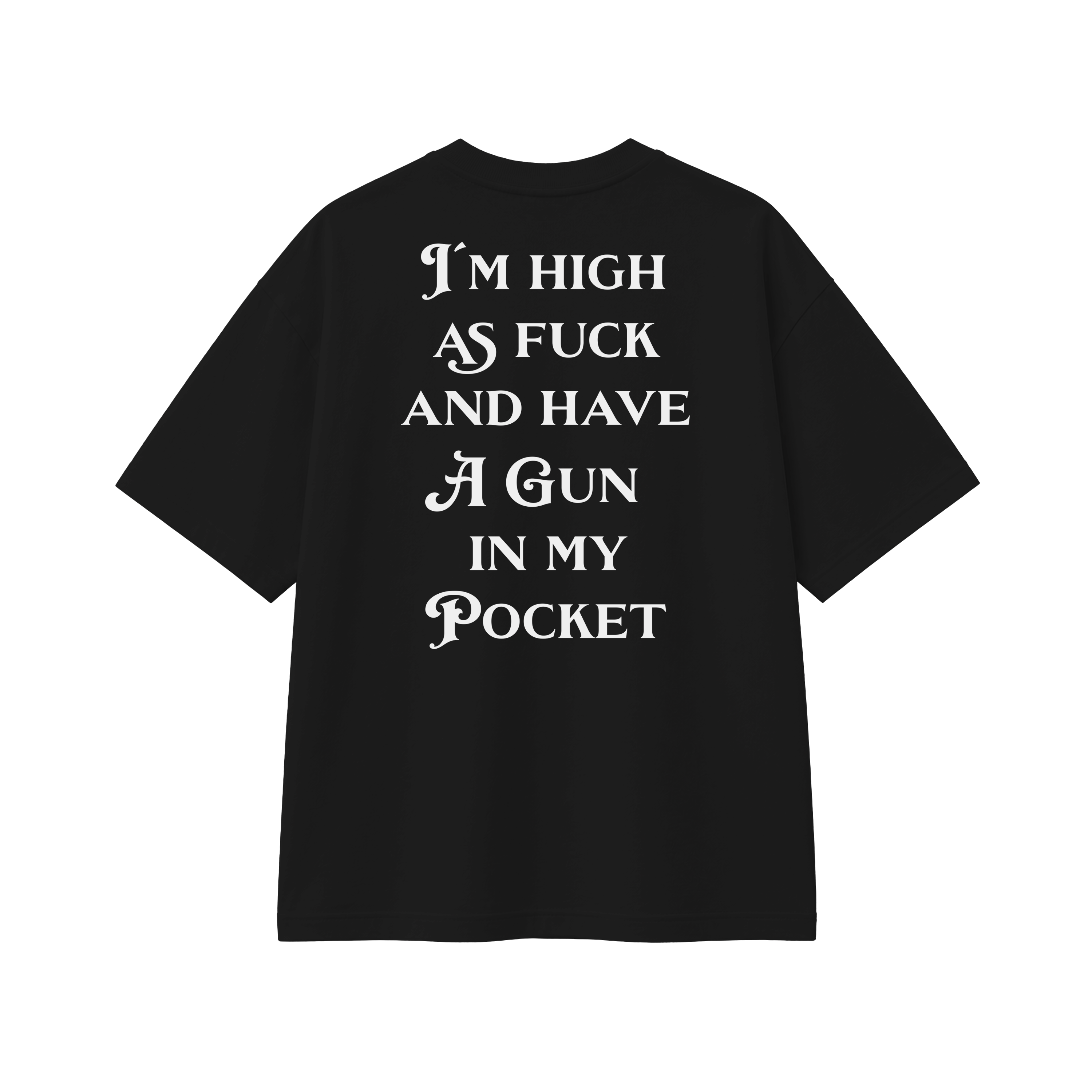 Gun In My Pocket - Tee - black/white