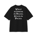 What Happens In Pacha - Tee - black/white