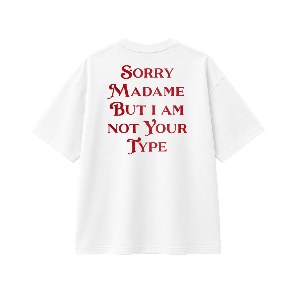 Sorry Madame - Tee - white/red