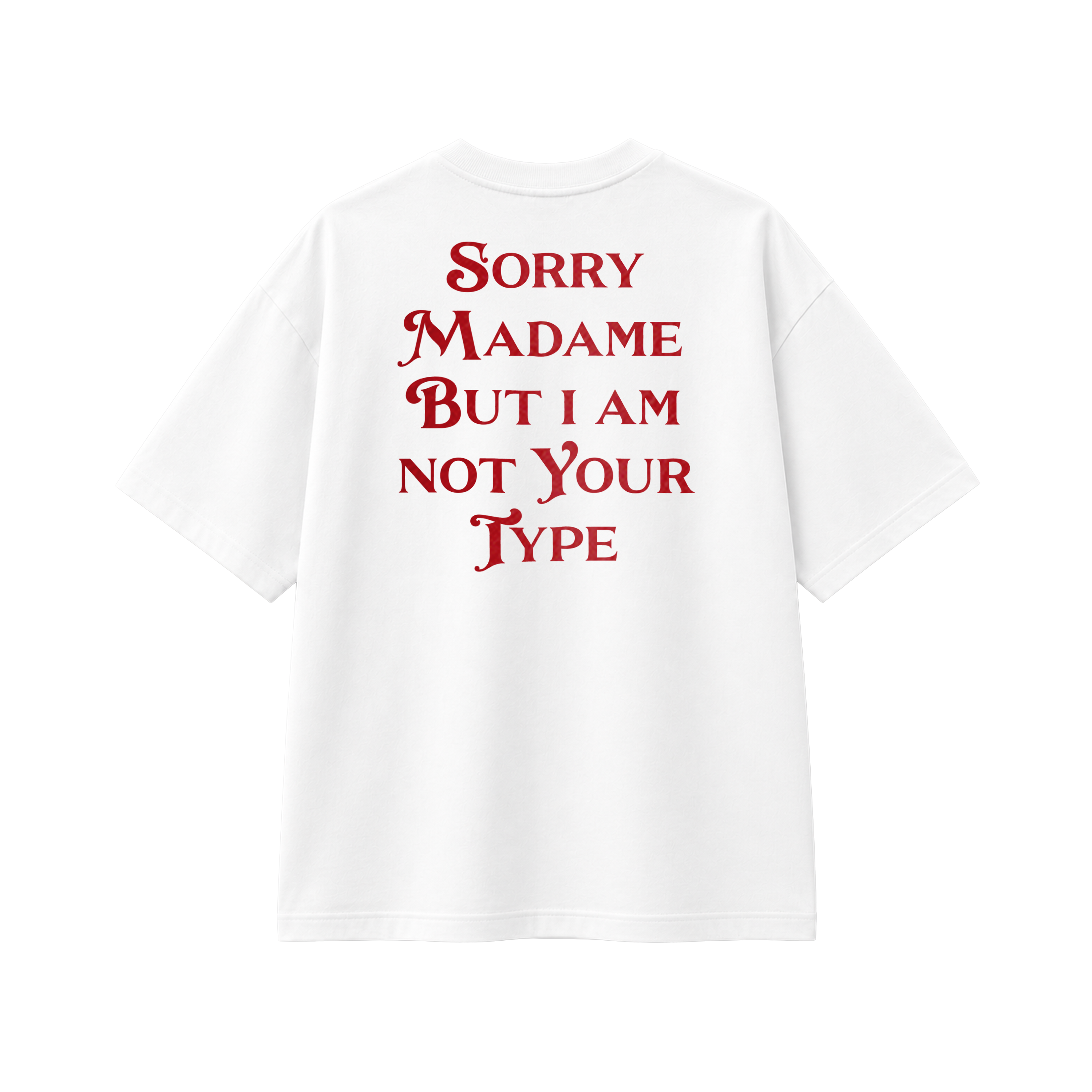 Sorry Madame - Tee - white/red