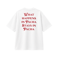 What Happens In Pacha - Tee - white/red