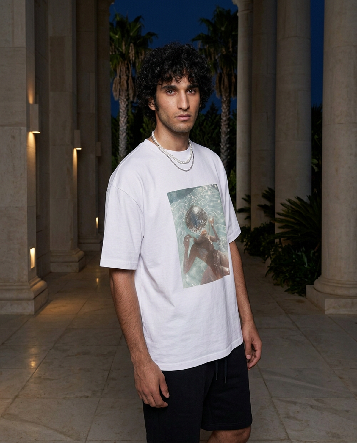 Disco For Breakfast - Tee - black/white