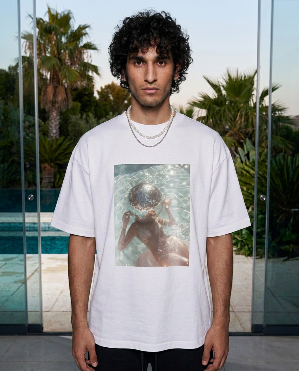 Disco For Breakfast - Tee - white/black