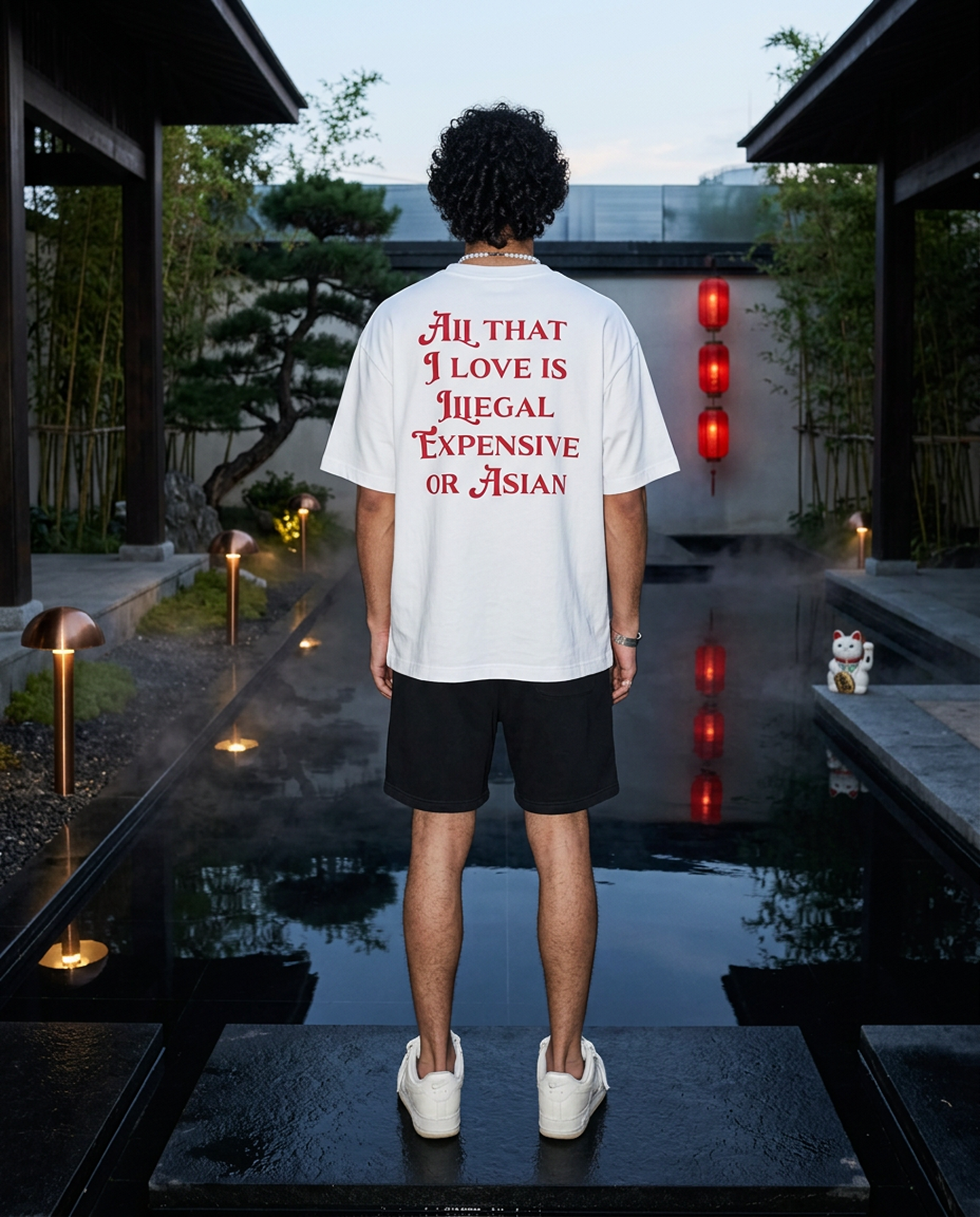 All That I Love Is Asian - Tee - white/red